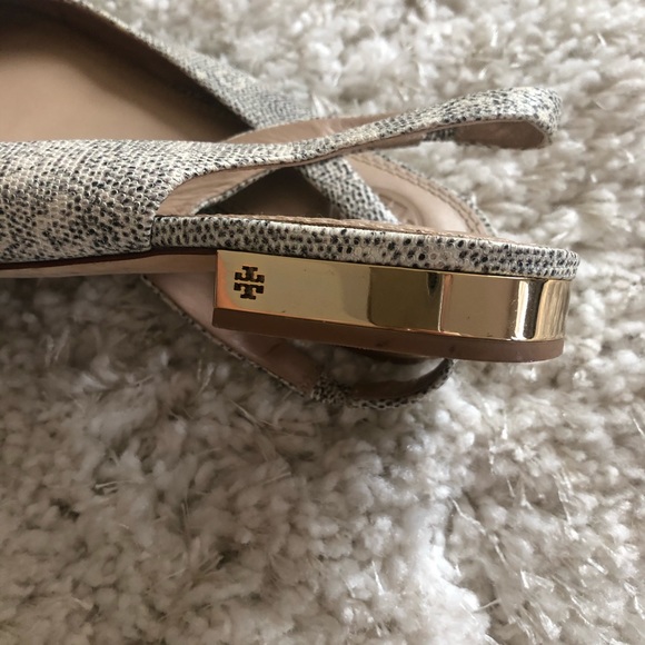 Tory Burch Snake print D’Orsay slingback flats - Picture 7 of 10